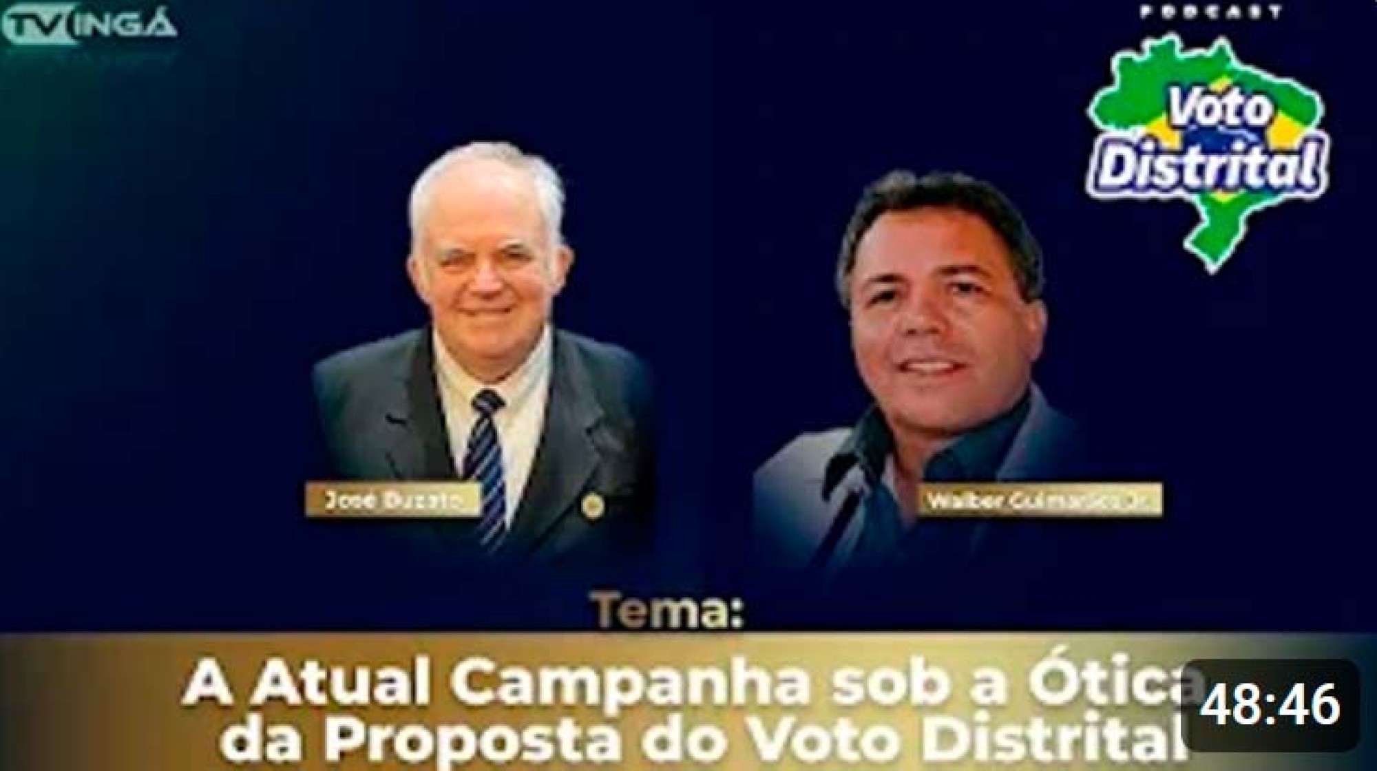 A Atual Campanha sob a Ótica da Proposta do Voto Distrital